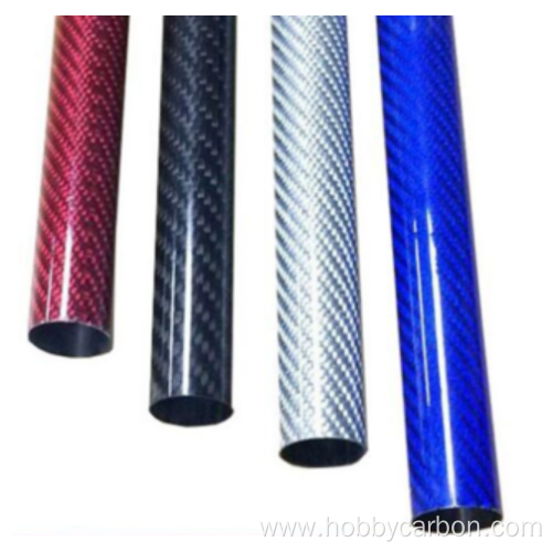 Carbon fiber colored tubing light weight